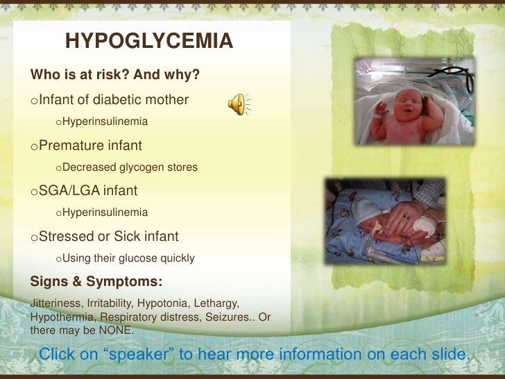 Hypoglycemia In The Neonate