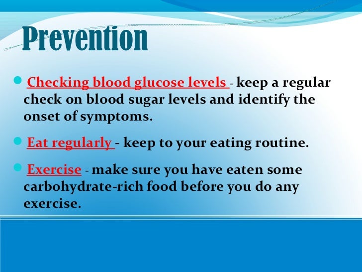 Hypoglycemia Infographic