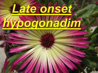 Late onset
hypogonadim


              24
 
