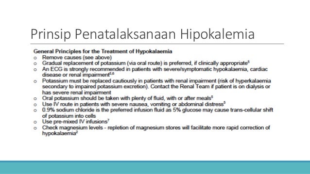 Hipokalemia Hypokalemia Presentasi Kasus