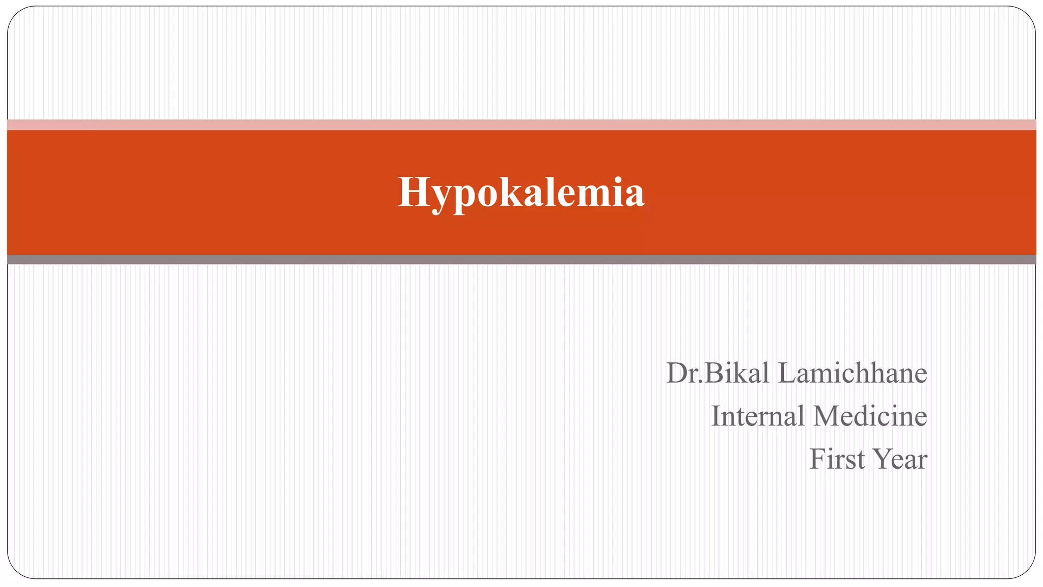 gabapentin hypokalemia