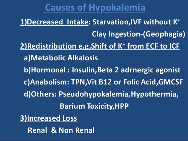 Hypokalemia in ICU