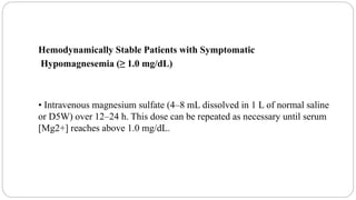 Hypomagnesemia dr bikal | PPTX