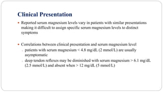 Hypomagnesemia dr bikal | PPTX