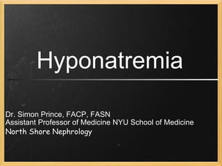 Timon Priensen Hyponatremia | PPT