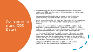 High Risk Ods Hyponatremia, outline, summary, data, trials | PPTX