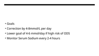 High Risk Ods Hyponatremia ( anesthesia)power point presentation | PPTX