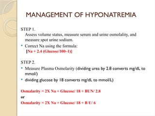 Comprehensive Overview and Management of Hyponatremia in Clinical ...