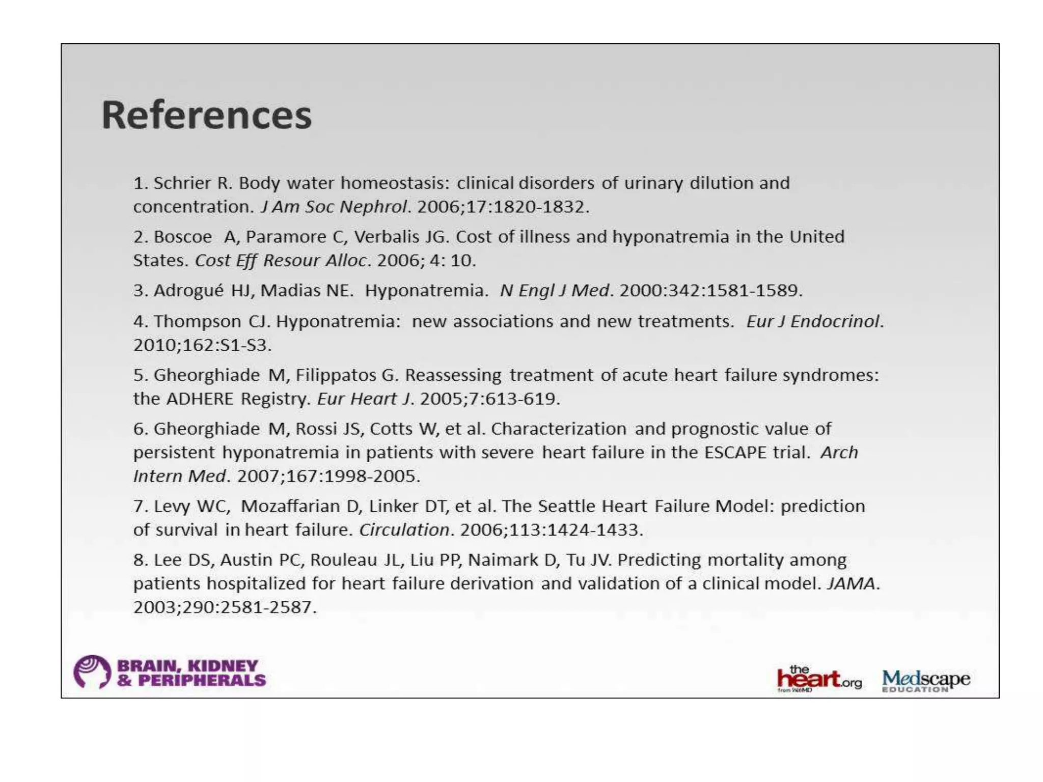 Hyponatremia  gulidelines