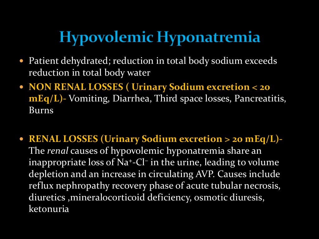 Hyponatremia And Hypernatremia