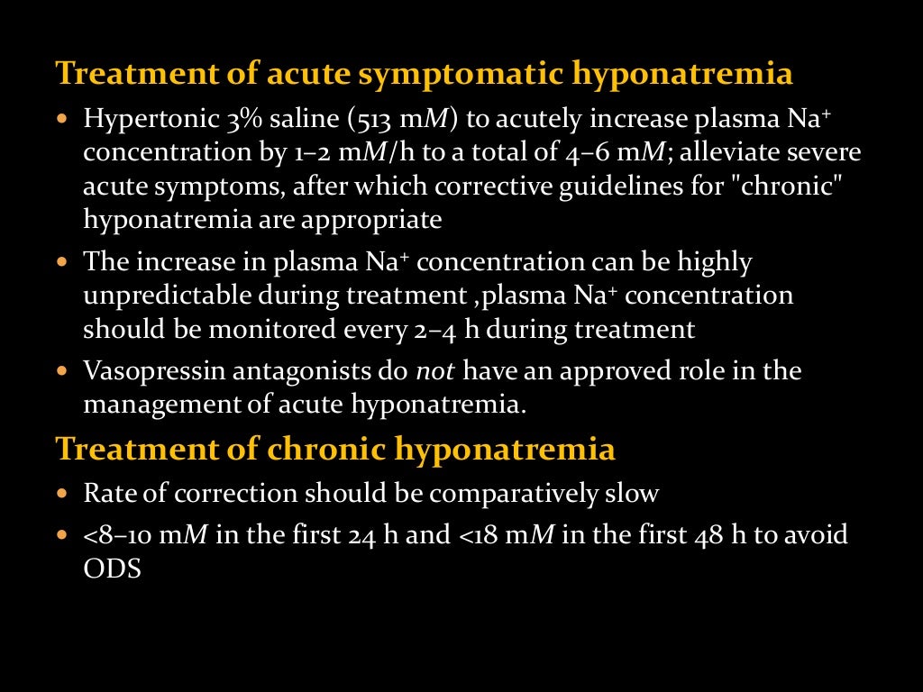 Hyponatremia And Hypernatremia