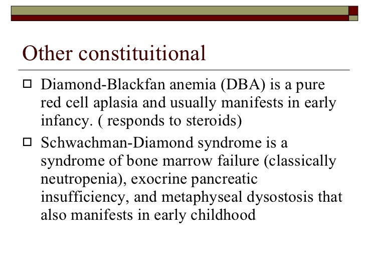 Hypoplastic bone marrow syndromes