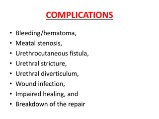 Hypospadias PPTX