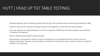 HYPOTENSION AND SYNCOPE CALISON FINAL. pptx | PPTX
