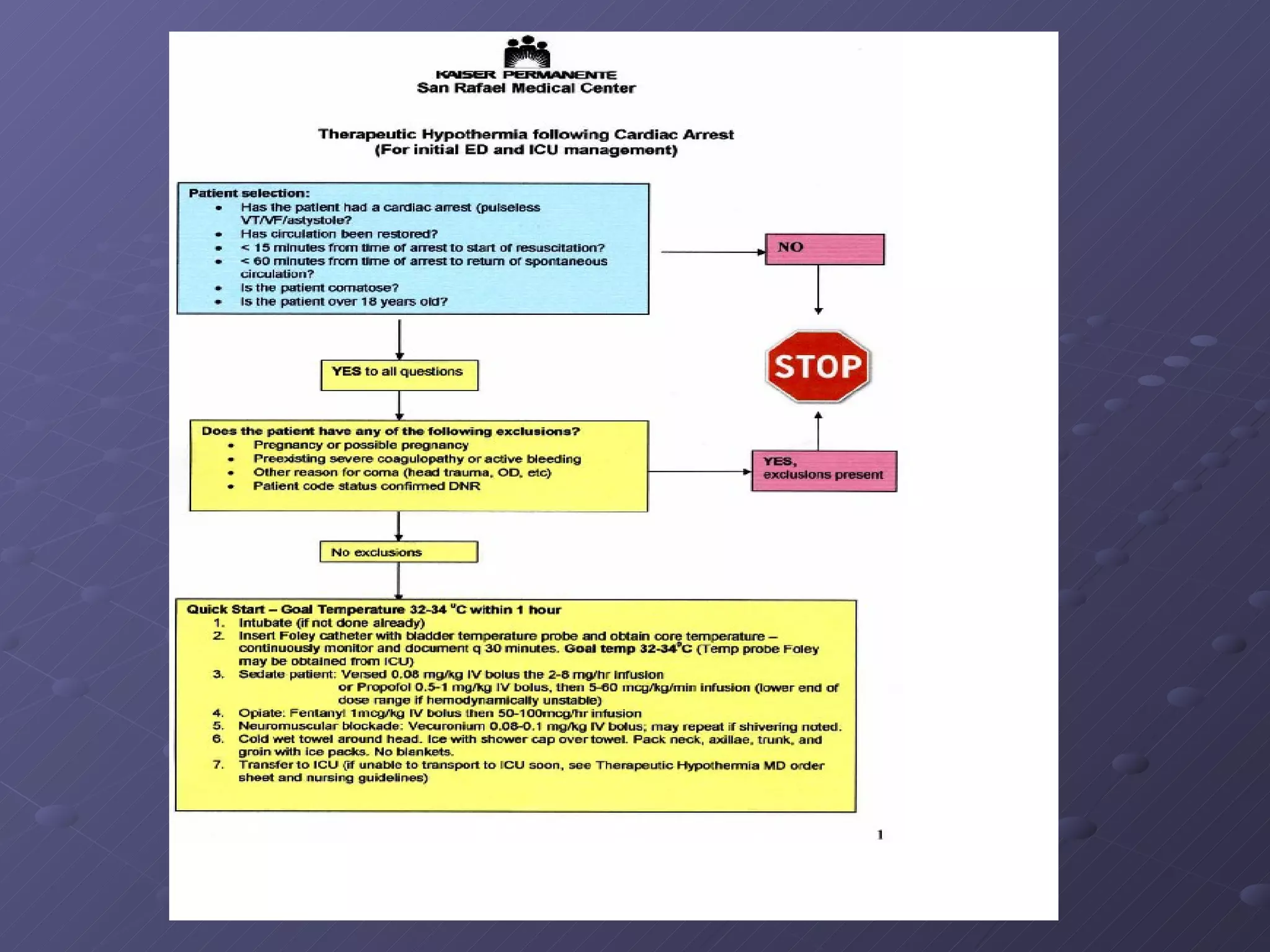 Hypothermia Therapy Ppt