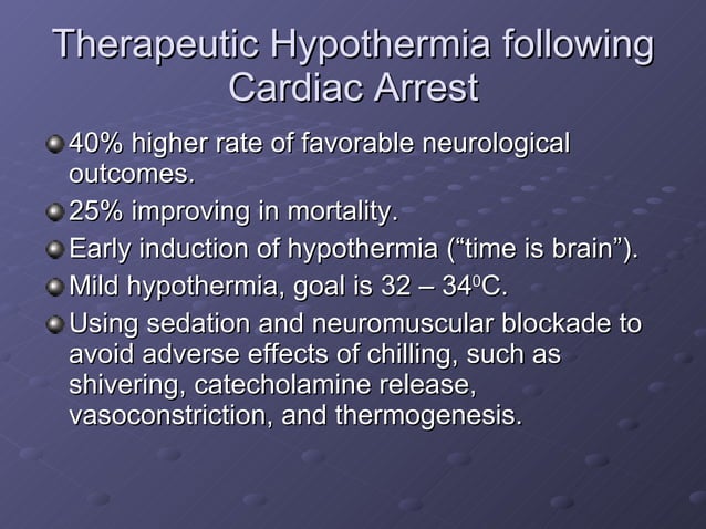 Hypothermia Therapy Ppt