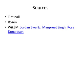 Sources
• Tintinalli
• Rosen
• WikEM: Jordan Swartz, Manpreet Singh, Ross
Donaldson
 