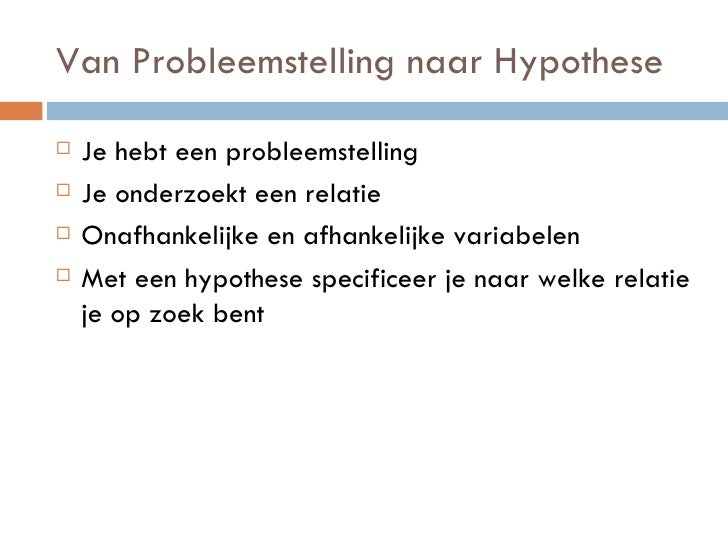 Hypotheses