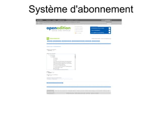 Système d'abonnement
 