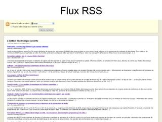 Flux RSS 