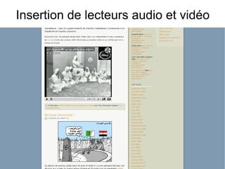 Insertion de lecteurs audio et vidéo 