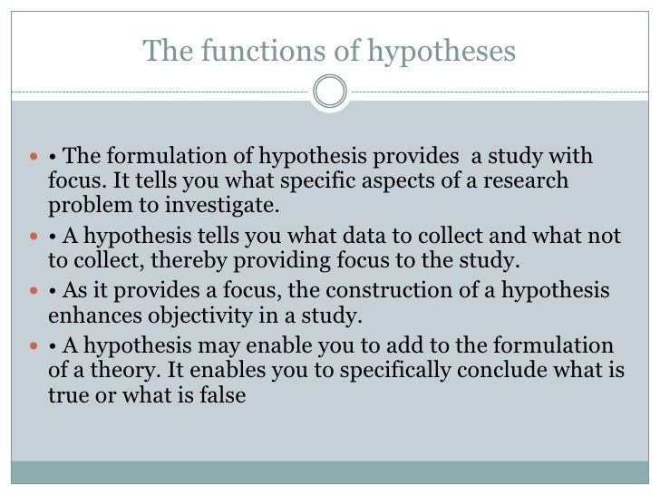 Hypothesis