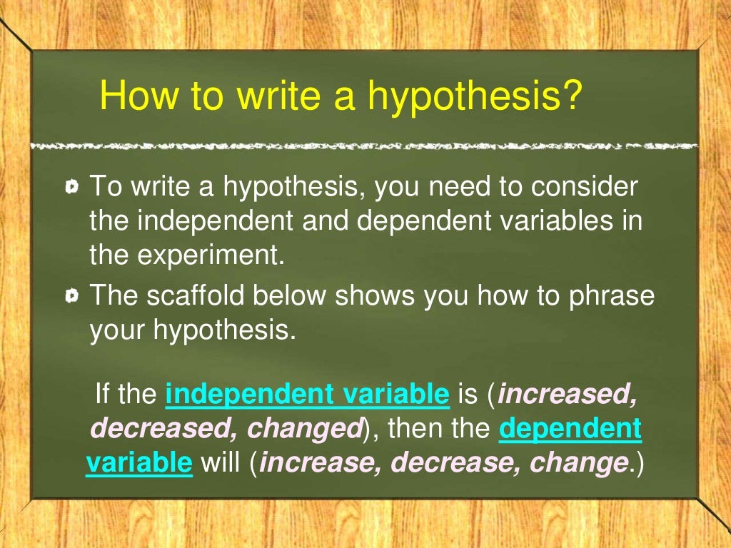 Hypothesis