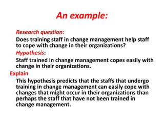 Hypothesis