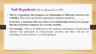 Hypothesis PPT | PPTX