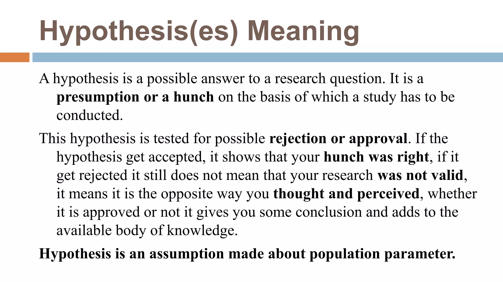Hypothesis – Meaning, Definition, Importance, Characteristics and Types ...