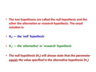 Research methodology research hypothesis | PPTX