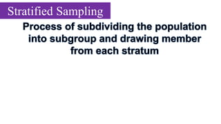 Stratified Sampling