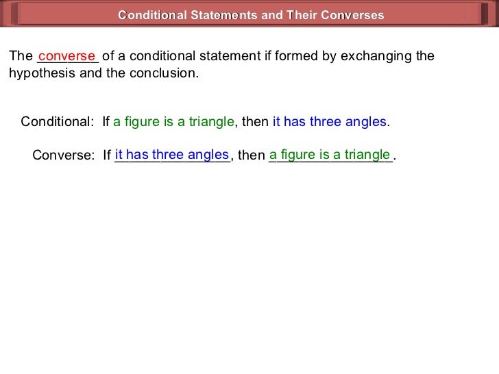 define converse in geometry