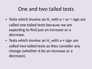 Edexcel Hypothesis Testing A-Level Statistics | PPT