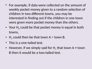 Edexcel Hypothesis Testing A-Level Statistics | PPT
