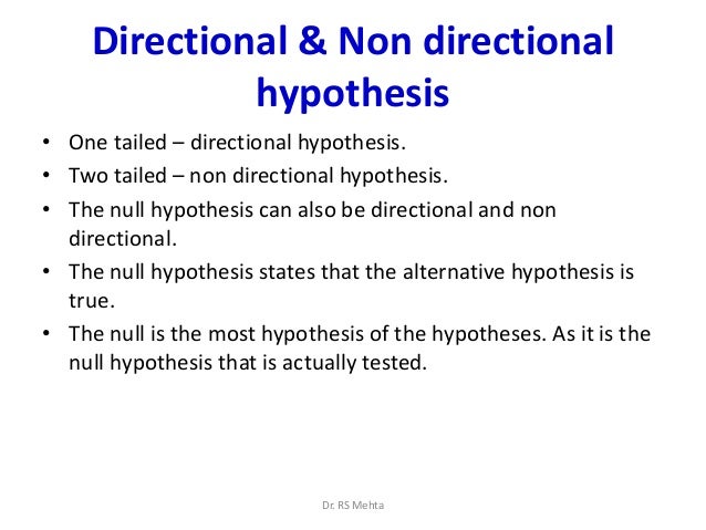 A null hypthesis