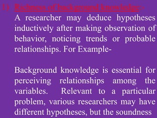 Hypothesis power point presentation