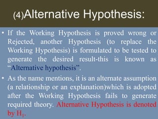 Hypothesis power point presentation