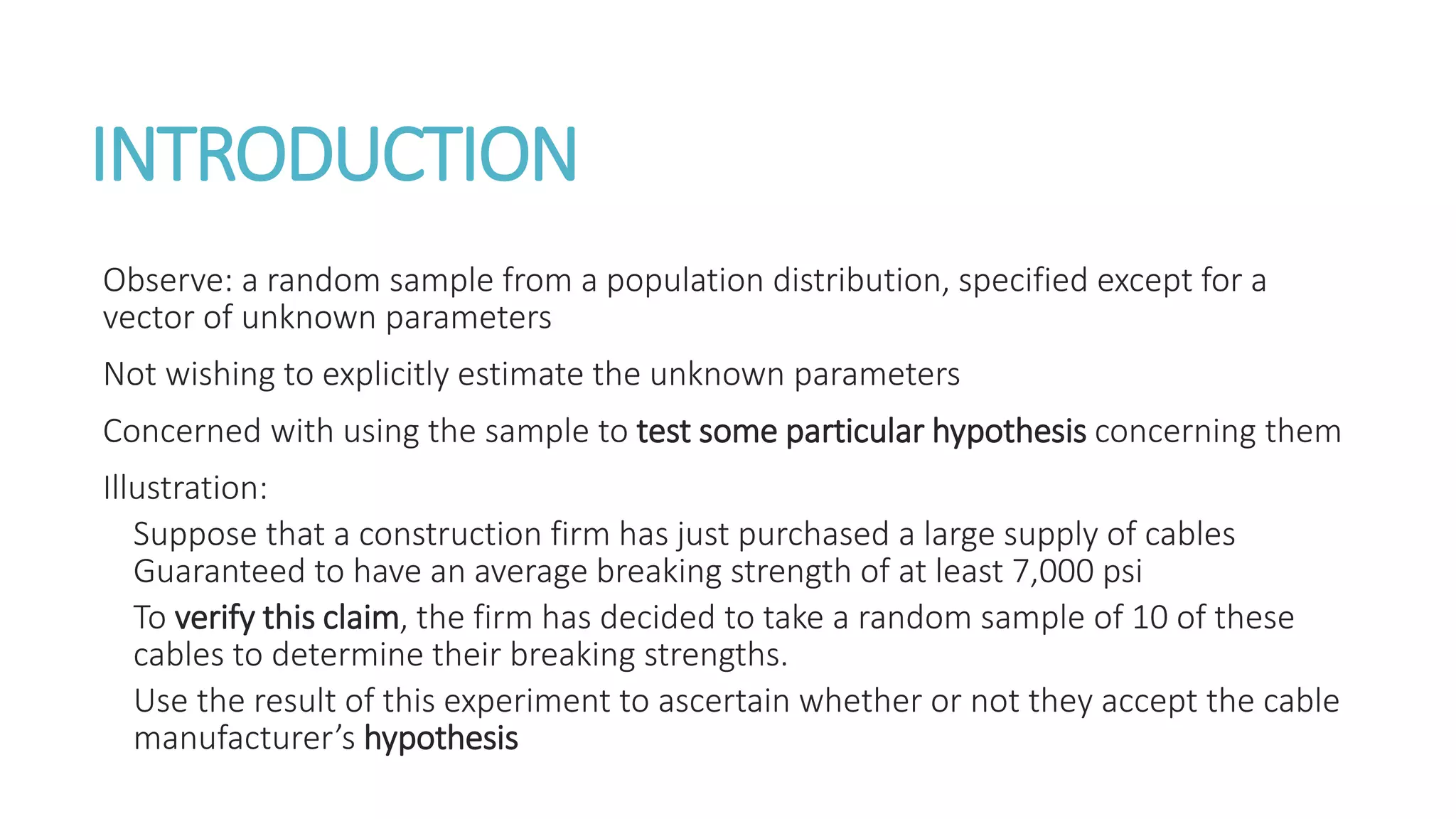 Hypothesis testing | PPTX