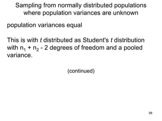 Pooled Variance Normally Distributed Hypothesis testing | PPTX