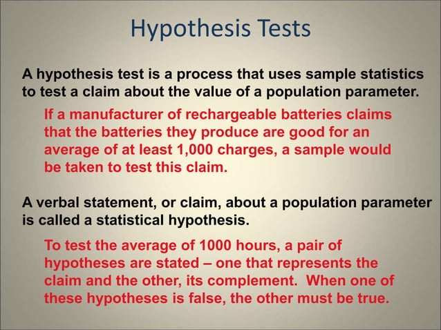 HYPOTHESIS TESTING.ppt | Standardized Testing | Educational Assessment