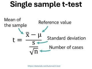 Single sample t-test
https://datatab.net/tutorial/t-test
 