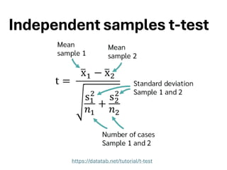 Independent samples t-test
https://datatab.net/tutorial/t-test
 