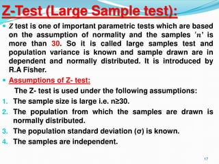 Hypothesis Testing With Parametric Tests (Z-test and t-Test).pptx