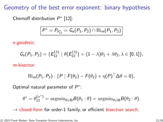 Slides: Hypothesis testing, information divergence and computational ...