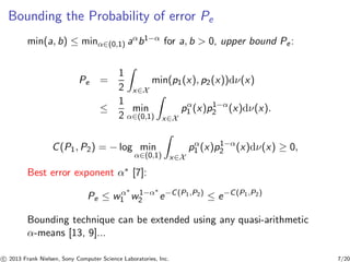 Slides: Hypothesis testing, information divergence and computational ...