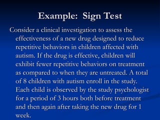 HYPOTHESIS TESTING FOR NONPARAMETRIC DATA .ppt