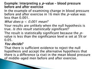 Hypothesis testing for parametric data (1) | PPTX