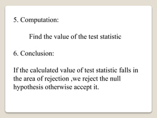 Hypothesis testing part ii for single mean | PPTX