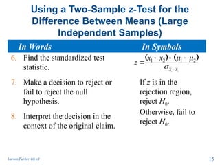 hypothesis testing_two_samples z and t test.ppt